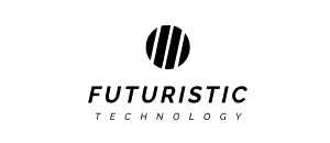 Logo featuring Futuristic Technology text and symbol