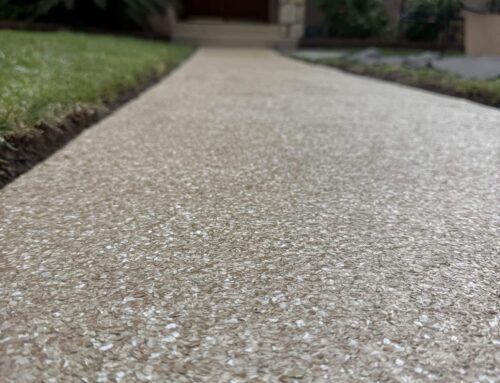 Residential Epoxy Flake Walkway Installation in Northridge, CA