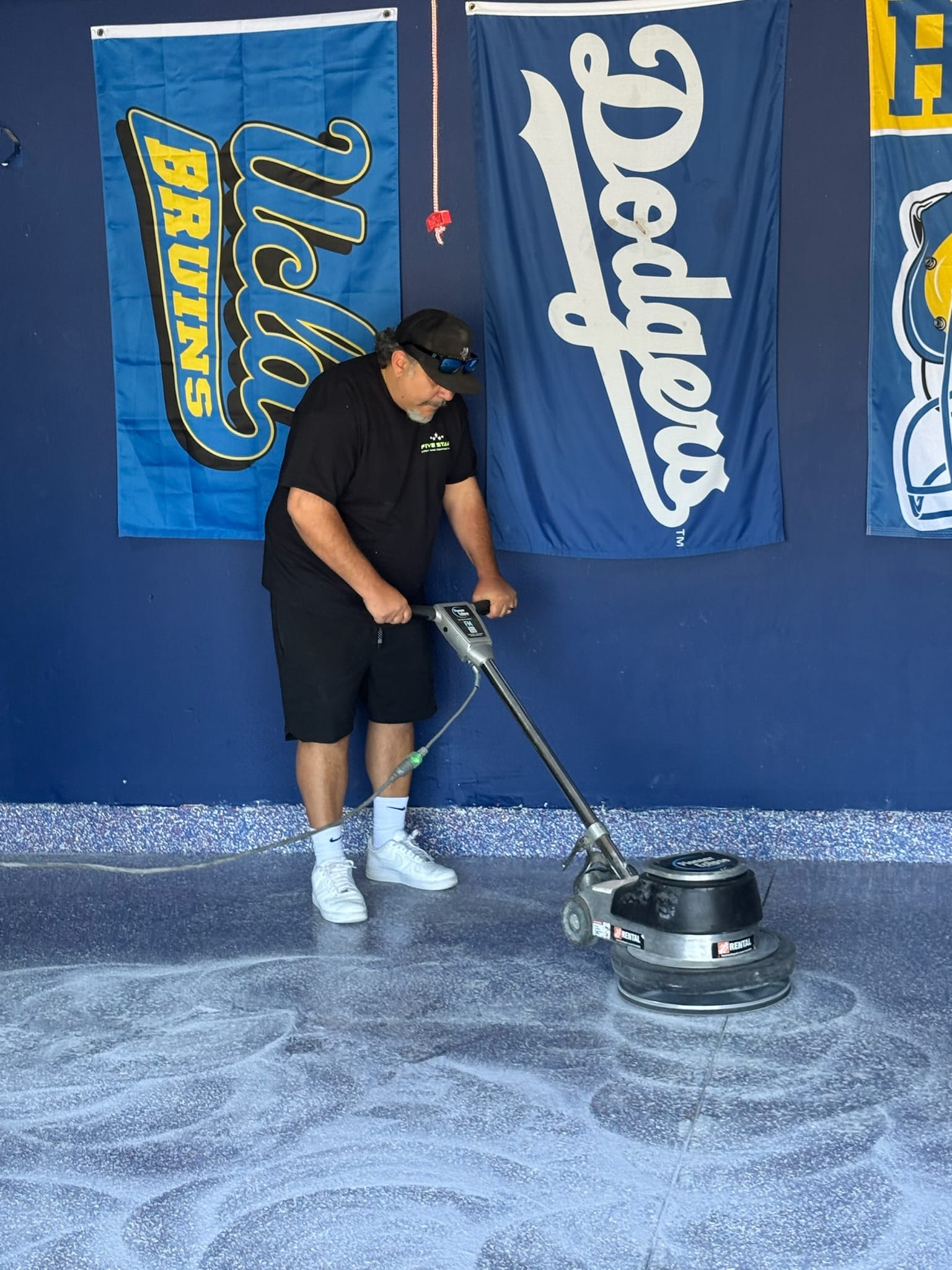 Floor preparation before epoxy flooring installation