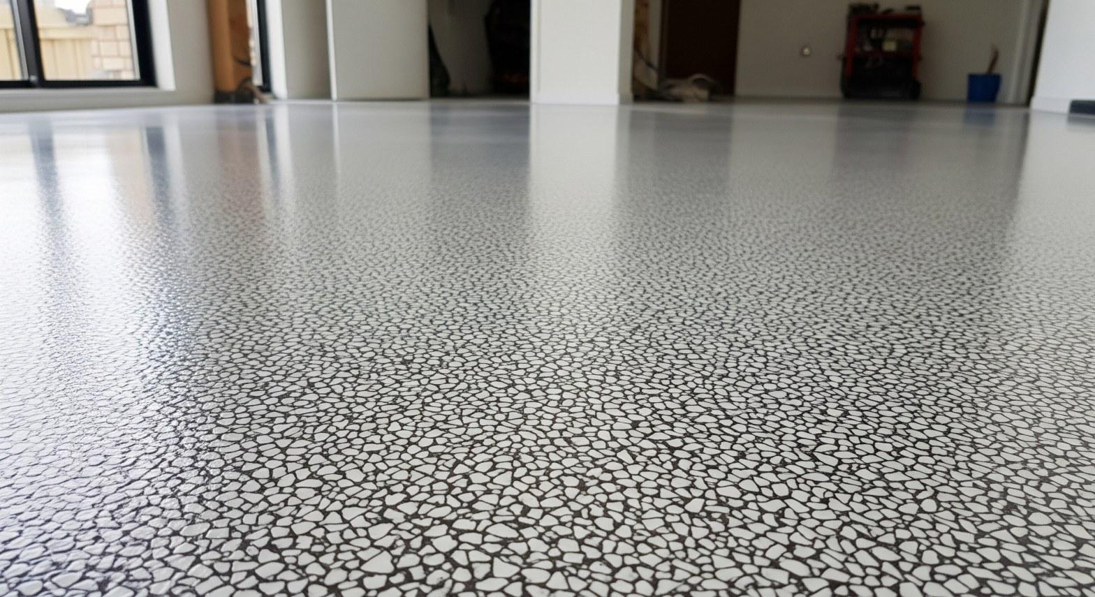 Flake & Chip Epoxy Flooring in Northridge — Five Star Epoxy & Coatings