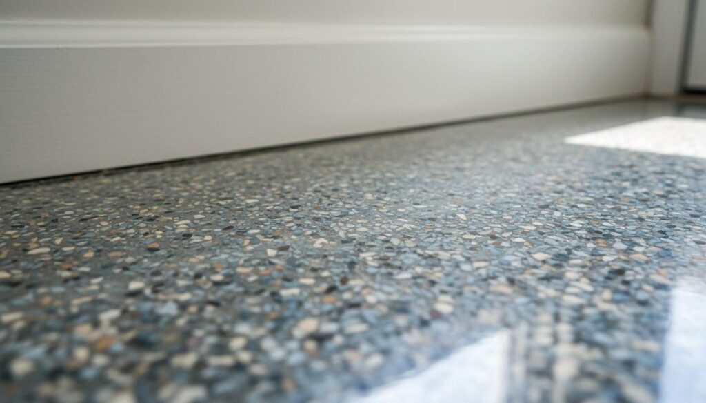 flake-chip-epoxy-flooring in Northridge — Five Star Epoxy & Coatings