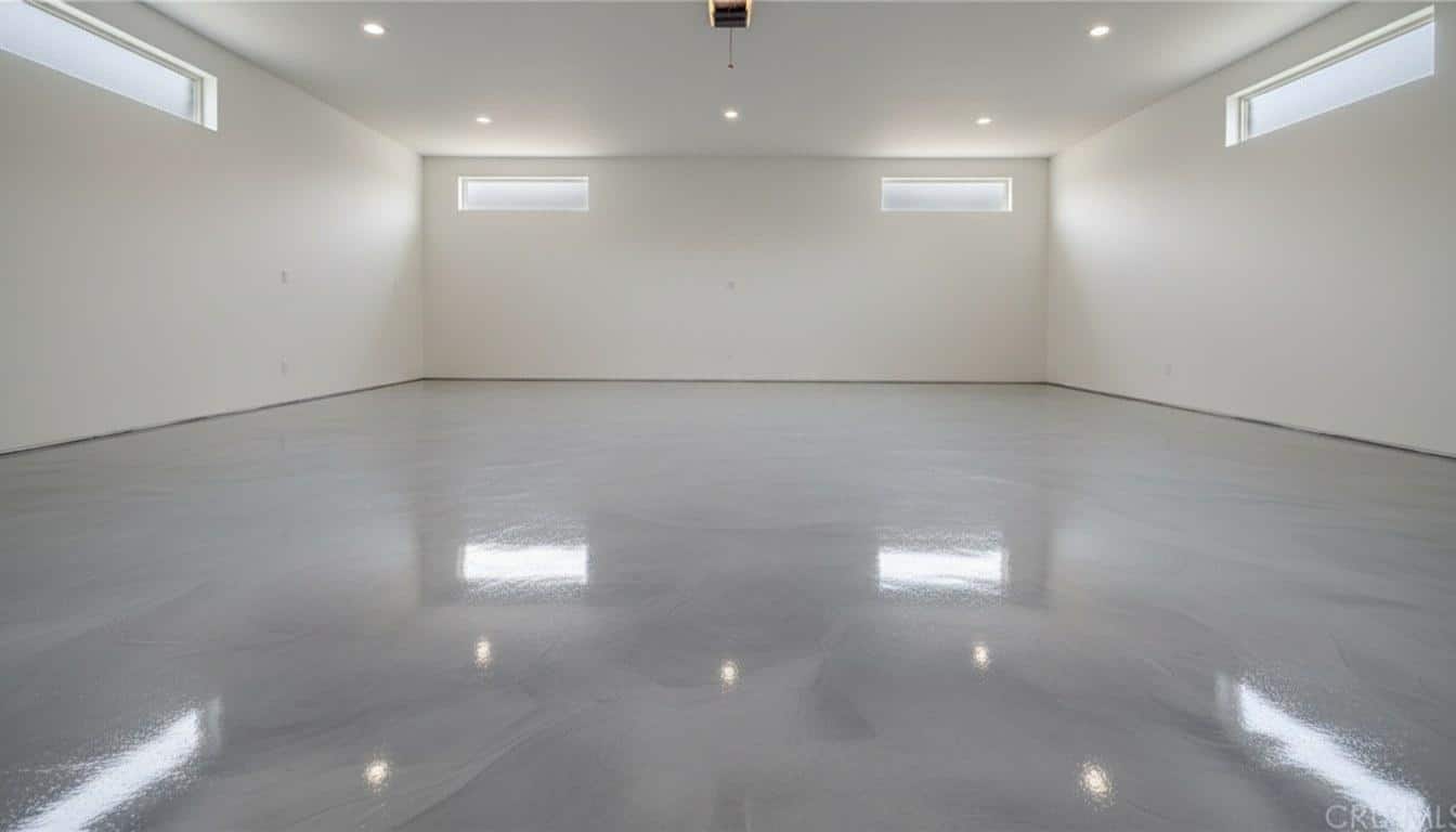 Concrete floor surface preparation before epoxy coating installation in Northridge CA