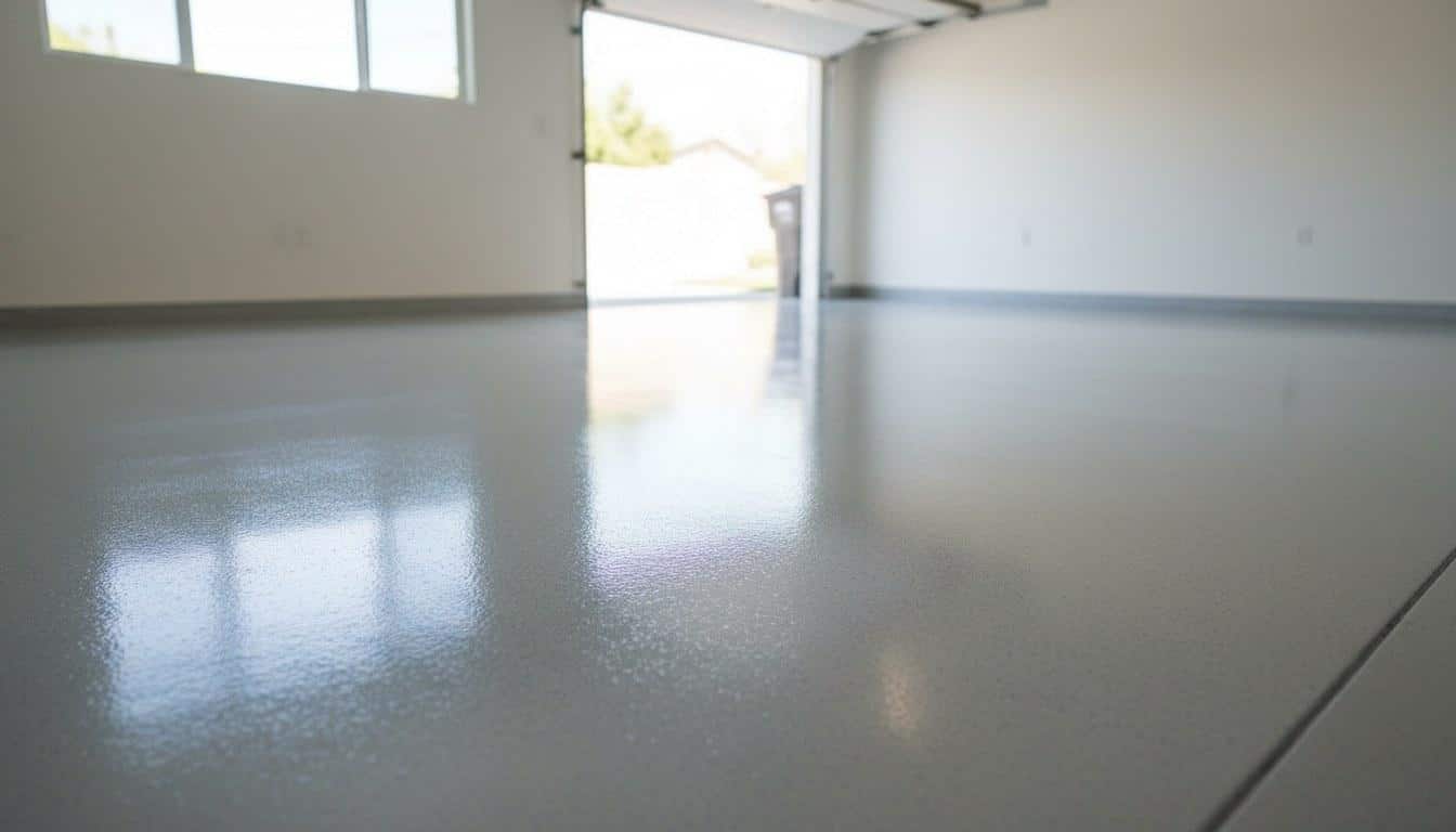 Bubbles and blisters forming in epoxy garage floor coating in Woodland Hills