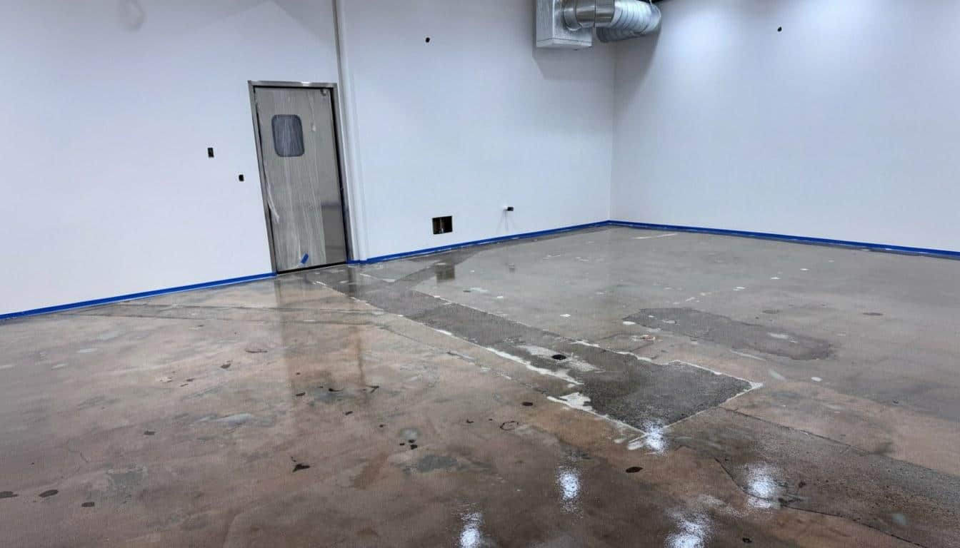 Completed epoxy flooring installation work at Five Star Epoxy & Coatings