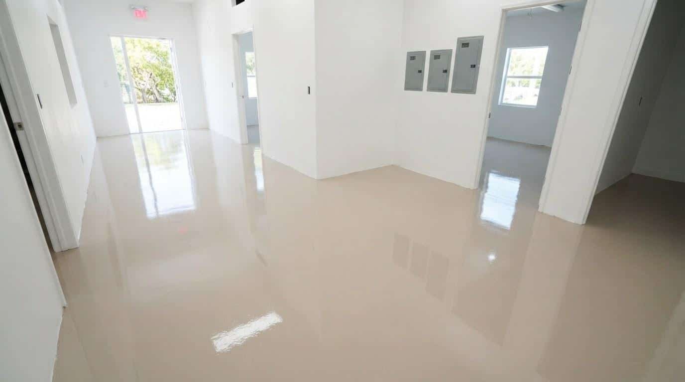 Completed balcony driveway epoxy coatings work at Five Star Epoxy & Coatings
